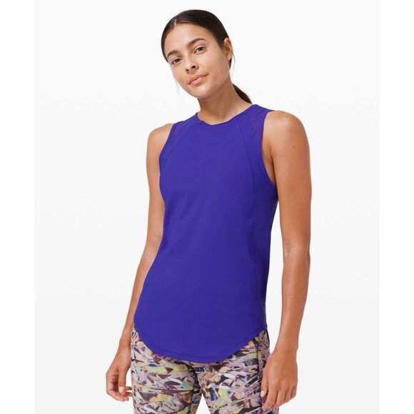 Lululemon Sculpt Tank *SeaWheeze Lazurite Tank Top Small Medium - Picture 1 of 6